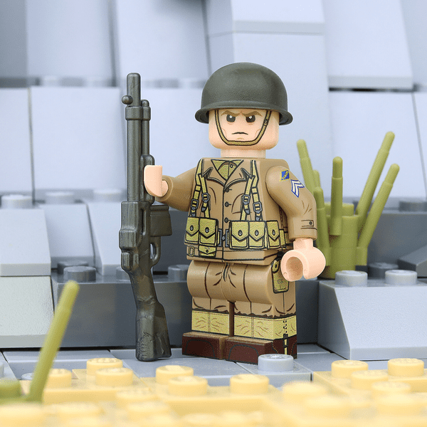 United Bricks WW2 U.S. Army Ranger (BAR) Military Soldier Building Minifigure