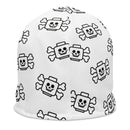 Skeleton Skull Crossbone White All-Over Print Beanie