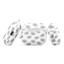 Weißes Case mit gekreuzten Skelettknochen für AirPods®