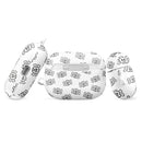 Weißes Case mit gekreuzten Skelettknochen für AirPods®