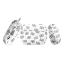 Weißes Case mit gekreuzten Skelettknochen für AirPods®