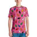 Vintage Spaceman Rosa Herren T-Shirt