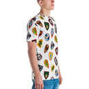 Shield Pattern All-Over Print Men's Crew Neck T-Shirt