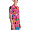 Vintage Spaceman Rosa Herren T-Shirt