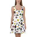 Skaterkleid mit Vintage-Space-Logo
