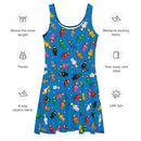 Spaceman – Blaues Skaterkleid