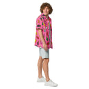 Spaceman Pink Unisex Hawaii-Knopfhemd