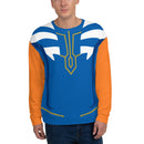 Blue Stripe Orange Rebel Unisex Sweatshirt