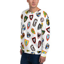 Unisex-Sweatshirt mit Vintage-Schildmuster