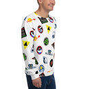 Sweatshirt mit Vintage-Raum-Logo-Muster, Unisex