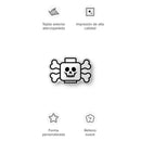 Skelett Mini Figur Kopf gekreuzte Knochen Kissen in Sonderform