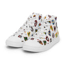 Vintage Castle Shield Men’s High Top Canvas Shoes