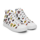 Vintage Castle Shield Men’s High Top Canvas Shoes