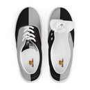 Vintage Castle Falcon Shield Herren Schnürschuhe aus Segeltuch