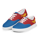 Vintage Castle Dragon 2 Shield Herren Schnürschuhe aus Segeltuch