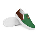 Vintage Castle Antlers Shield Men’s Slip On Canvas Shoes