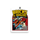 Bricks And Dragons Minifigur Fotopapier-Poster