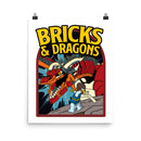 Bricks And Dragons Minifigur Fotopapier-Poster