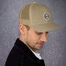 Vintage Castle Totenkopf Schild Trucker Cap Hut