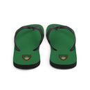 Vintage Flip Flops mit Schlossgeweih und Schild