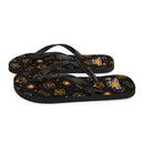 Halloween-Flip-Flops mit Geister- und Spinnenskeletten