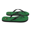 Vintage Flip Flops mit Schlossgeweih und Schild