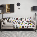 Vintage Weltraum Fleecedecke