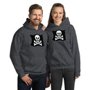 Skelett Totenkopf gekreuzte Knochen Piratenflagge Unisex Hoodie
