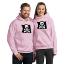 Skelett Totenkopf gekreuzte Knochen Piratenflagge Unisex Hoodie