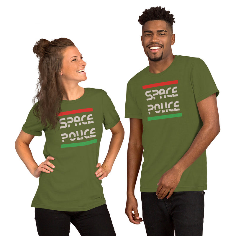 Vintage Bricks Space Police Logo Unisex t shirt