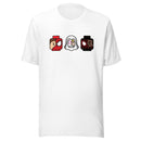 Unisex Baustein Spidey Ghostie Spin Team Minifigur Kopf T-Shirt