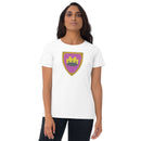 Vintage Bricks Castle Pink Shield with Crown Women's short sleeve t-shirt