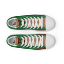 Vintage Castle Antlers Shield Damen High Top Canvas Schuhe