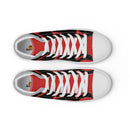 Vintage Castle Bat Shield Damen High Top Canvas Schuhe