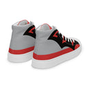 Vintage Castle Bat Shield Damen High Top Canvas Schuhe