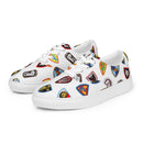 Vintage Castle Shield Damen Schnürschuhe aus Segeltuch