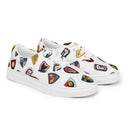 Vintage Castle Shield Damen Schnürschuhe aus Segeltuch