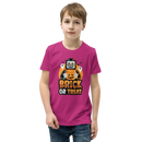 Brick or Treat Halloween Minifigur Jugend Kurzärmeliges T-Shirt