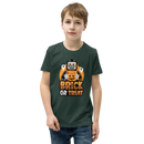 Brick or Treat Halloween Minifigur Jugend Kurzärmeliges T-Shirt