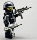 BrickArms Ex-Pro 9mm SMG Pistole Waffe zum Bauen von Minifiguren Militär