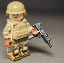 BrickArms Ex-Pro 9mm SMG Pistole Waffe zum Bauen von Minifiguren Militär