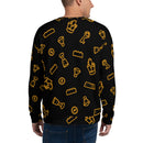 Brick Treasure Parts Allover-Print Unisex Sweatshirt Schwarz