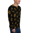 Brick Treasure Parts Allover-Print Unisex Sweatshirt Schwarz