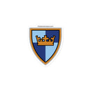 Vintage Castle Shield Crown Brick Minifigure Stickers
