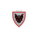 Vintage Schloss Schild Fledermaus Ziegel Minifigur Aufkleber