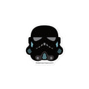 Schwarzer Stormtrooper-Minifigurenhelm-Aufkleber