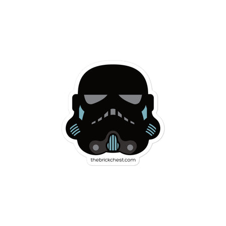 Black Stormtrooper Minifigure Helmet Sticker