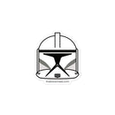 Sticker mit Clone Trooper-Minifigurenhelm