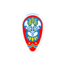 Vintage Castle Shield Islanders Ziegel Minifigur Aufkleber