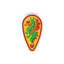 Vintage Castle Shield Dragon 3 Brick Minifigure Sticker